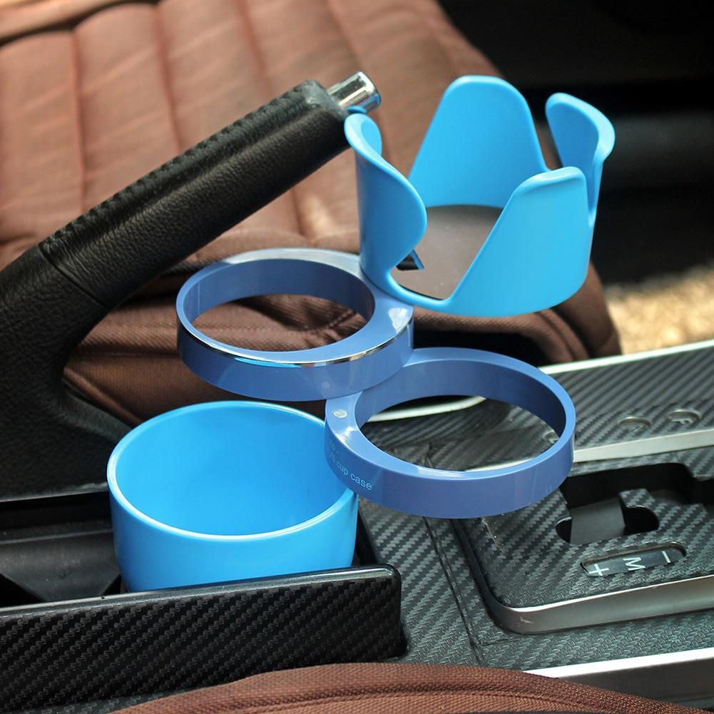 Universal Rotating Car Cup Holder — Compact ABS Bottle & Drink Holder