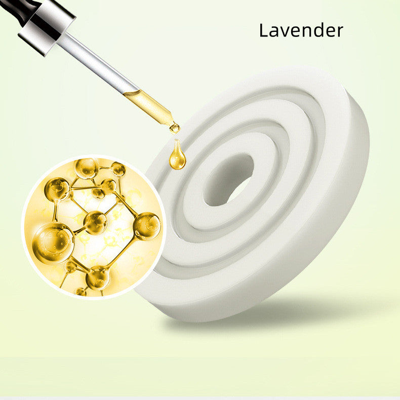 Solar Auto Rotating Car Air Freshener — Double Ring Aluminum Perfume Seat