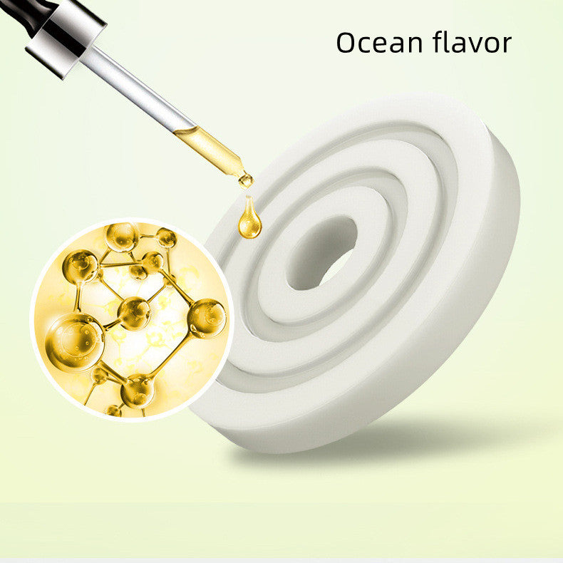 Solar Auto Rotating Car Air Freshener — Double Ring Aluminum Perfume Seat